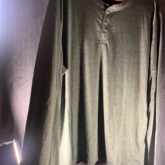 Lucky Brand Charcoal Henley Shirt - Picture 2 of 4